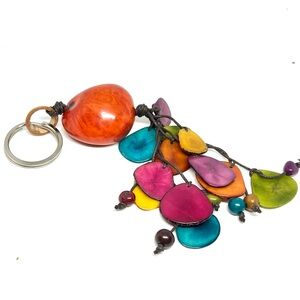 Handcrafted Tagua Nut Keychain/Bag Charm